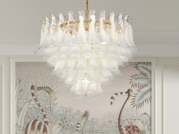 FIORDALISO - Murano glass pendant lamp by Sogni Di Cristallo - view 2